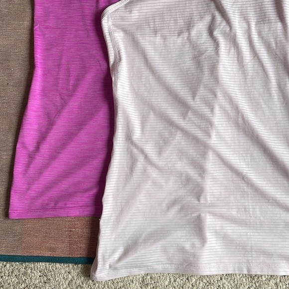 (2) Athleta High Neck Chi Women's Racerback Tank Top - Picture 3 of 15